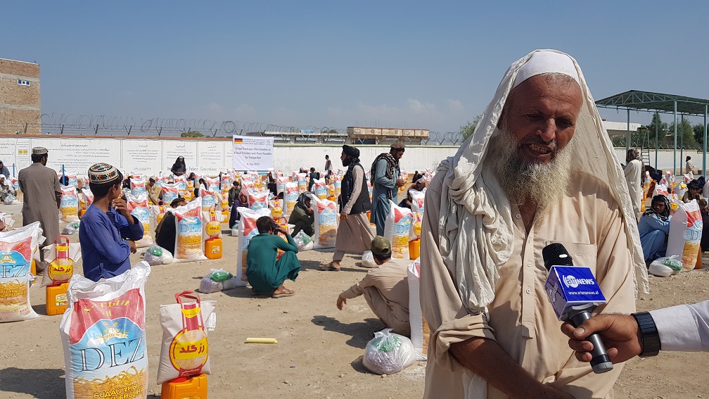 Distribution of Food Packages to Flood Victims and Poor Families in Nangarhar Province.